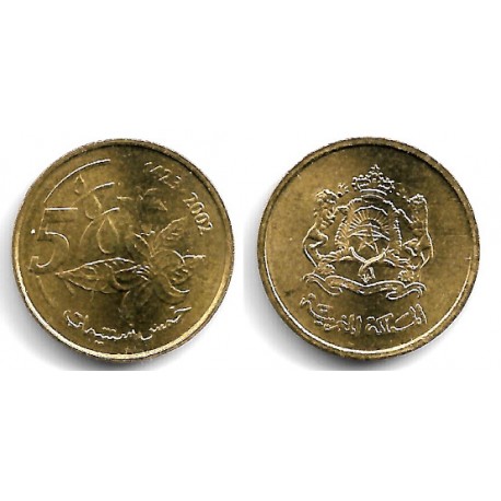 (Y112) Marruecos. 2002. 5 Santimat (SC)