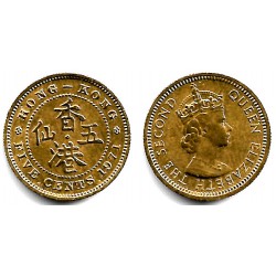 (29.3) Hong Kong. 1971. 5 Cents (EBC)