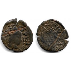 Felipe II. Sin Fecha. Dinero (BC) Ceca de Gerona