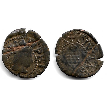 Felipe II. Sin Fecha. Dinero (BC) Ceca de Gerona