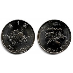 (75) Hong Kong. 1997. 1 Dollar (SC)