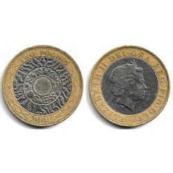 (994) Gran Bretaña. 2001. 2 Pounds (MBC-)