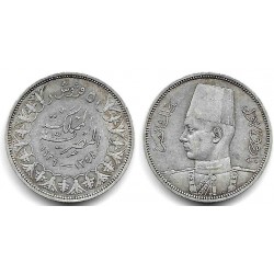 (366) Egipto. 1939. 5 Piastres (MBC+) (Plata)
