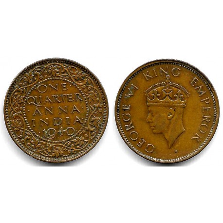 (531) India Británica. 1940. Quarter Anna (MBC+)