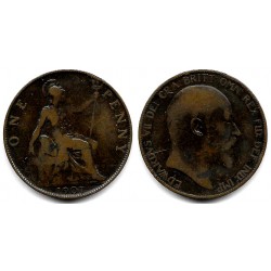 (794.2) Gran Bretaña. 1907. 1 Penny (BC)