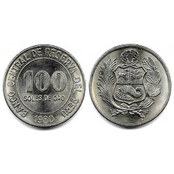 (283) Perú. 1980. 100 Soles de Oro (SC)