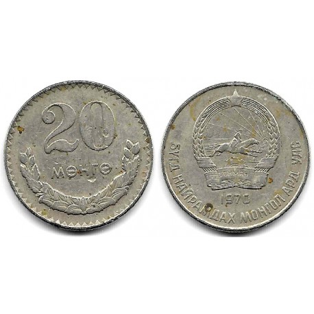 (29) Mongolia. 1970. 20 Mongo (MBC-)