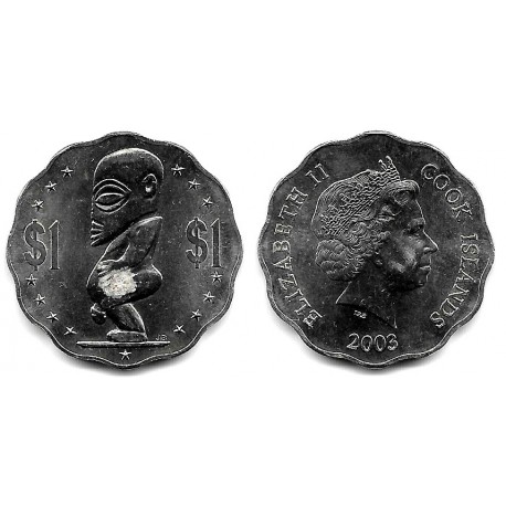 (416) Islas Cook. 2003. 1 Dollar (EBC)