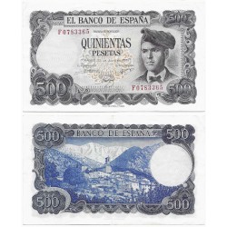 Estado Español. 1971. 500 Pesetas (MBC) Serie F