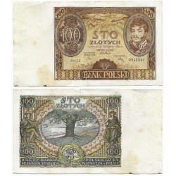 (75a) Polonia. 1934. 100 Zlotych (MBC-) Manchas