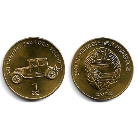 (196) Corea del Norte. 2002. 1 Chon (SC)