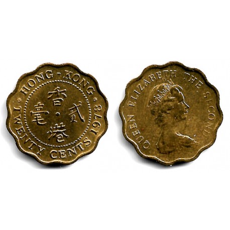 (36) Hong Kong. 1978. 20 Cents (EBC)