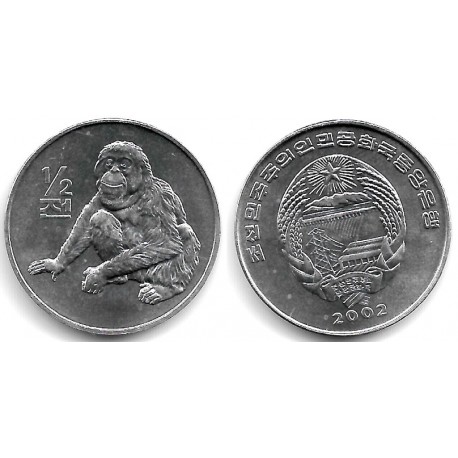 (184) Corea del Norte. 2002. ½ Chon (SC)