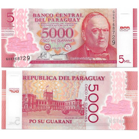 (234a) Paraguay. 2011. 5000 Guaranies (SC)