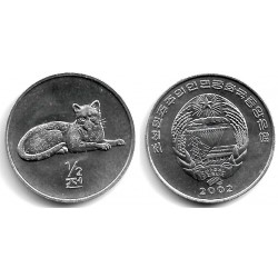 (185) Corea del Norte. 2002. ½ Chon (SC)