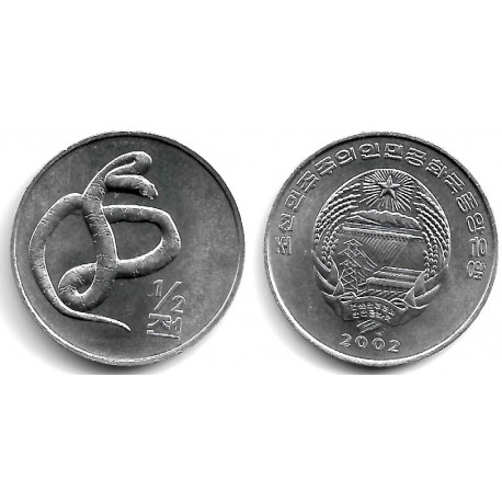 (188) Corea del Norte. 2002. ½ Chon (SC)