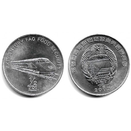 (193) Corea del Norte. 2002. ½ Chon (SC)