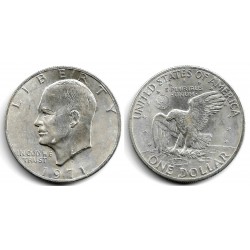 (203a) Estados Unidos de América. 1971(S). 1 Dollar (EBC) (Plata)