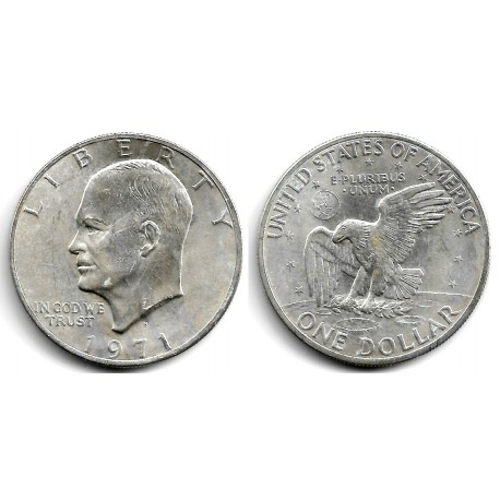 (203a) Estados Unidos de América. 1971(S). 1 Dollar (EBC) (Plata)