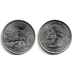 (423) Estados Unidos de América. 2008(D). Quarter Dollar (SC) Arizona