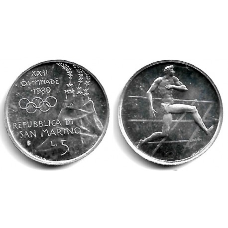(104) San Marino. 1980. 5 Lira (SC)