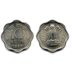 (24.2) India. 1959. 10 Paise (SC-)