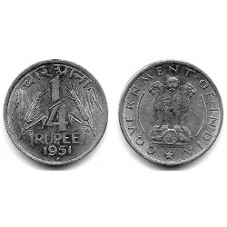 (5.1) India. 1951. ¼ Rupee (EBC)
