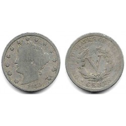 (112) Estados Unidos de América. 1910. 5 Cents (RC+)