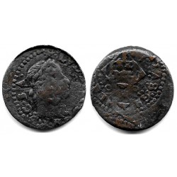 Luis XIII (Principado Catalán). Sin Fecha Visible. Seiseno (BC) Ceca de Barcelona, Acuñación Desplazada