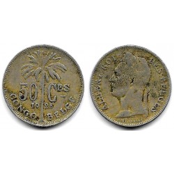 (22) Congo Belga. 1925. 50 Centimes (BC+)