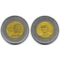 (106) República Dominicana. 2008. 10 Pesos (BC)