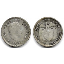 (196.1) Colombia. 1941. 10 Centavos (BC-) (Plata)