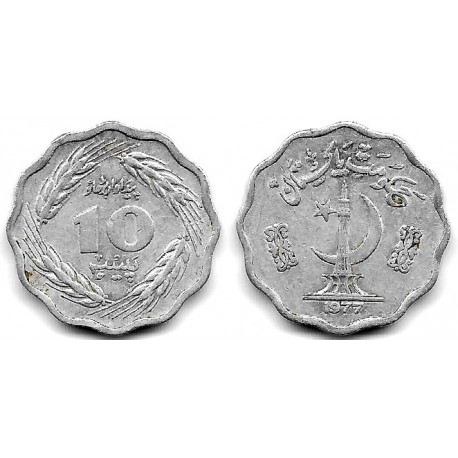 (36) Pakistán. 1977. 10 Paisa (MBC)