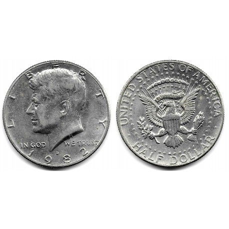 (A202b) Estados Unidos de América. 1982(D). Half Dollar (MBC)