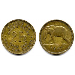 (28) Congo Belga. 1947. 2 Francs (MBC)