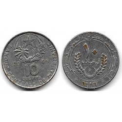 (4a) Mauritania. 2005. 10 Ouguiya (MBC-) Manchas