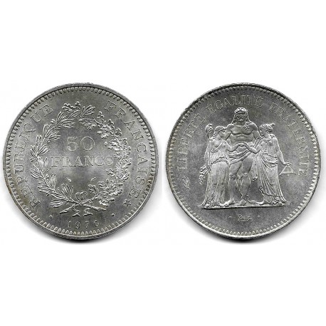 (941.1) Francia. 1976. 50 Francs (EBC+) (Plata)