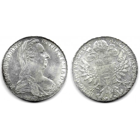 Austria. 1780. Thaler (EBC+) (Plata) Reacuñación Oficial