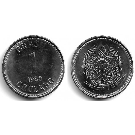 (605) Brasil. 1988. 1 Cruzado (SC-)