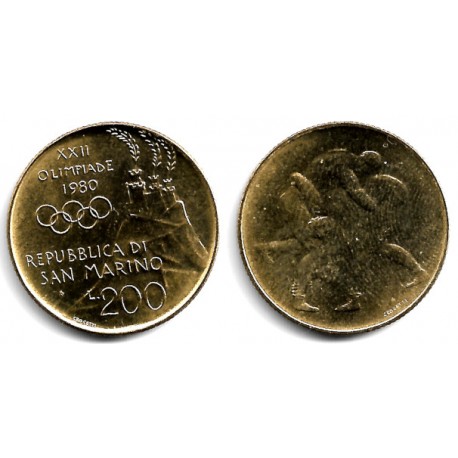 (109) San Marino. 1980. 200 Lira (SC)