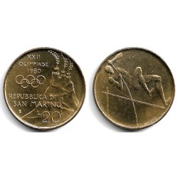 (106) San Marino. 1980. 20 Lira (SC)
