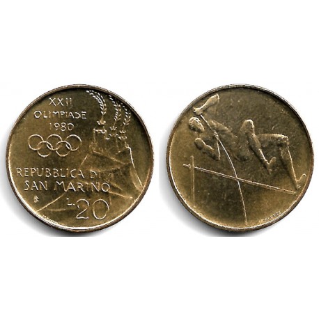 (106) San Marino. 1980. 20 Lira (SC)