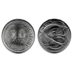 (4) Singapur. 1982. 20 Cents (SC)