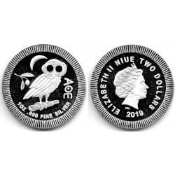 Niue. 2019. 2 Dollars (Proof) (Plata) 31,10 gr. de .999 Milésimas