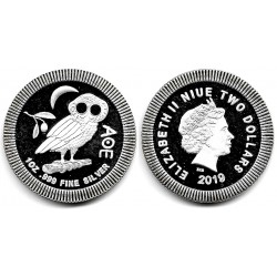 Niue. 2019. 2 Dollars (Proof) (Plata) 31,10 gr. de .999 Milésimas