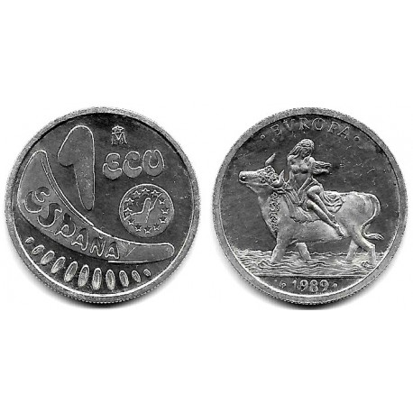 España. 1989. 1 Ecu (EBC) (Plata) 6,72 gr. de .925 Milésimas