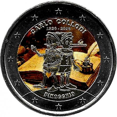 Italia. 2026. 2 Euro (SC) Coloreada