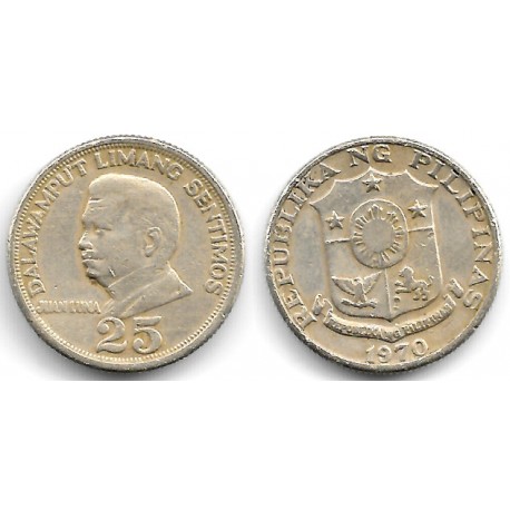 (199) Filipinas. 1970. 25 Sentimos (MBC)