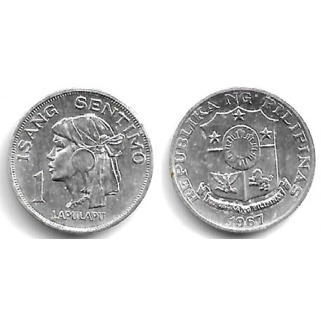 (196) Filipinas. 1967. 1 Sentimo (SC)