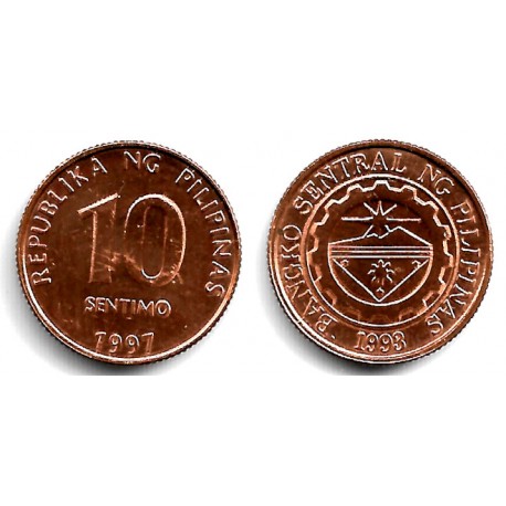 (270.1) Filipinas. 1997. 10 Sentimo (SC-)